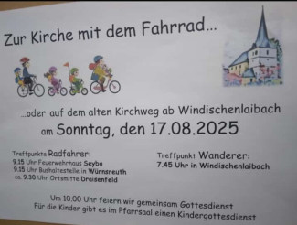 Wallfahrt mit Fahrrad 